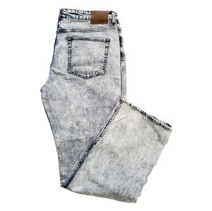 Light Acid Wash Slim Straight Stretch Men Jeans